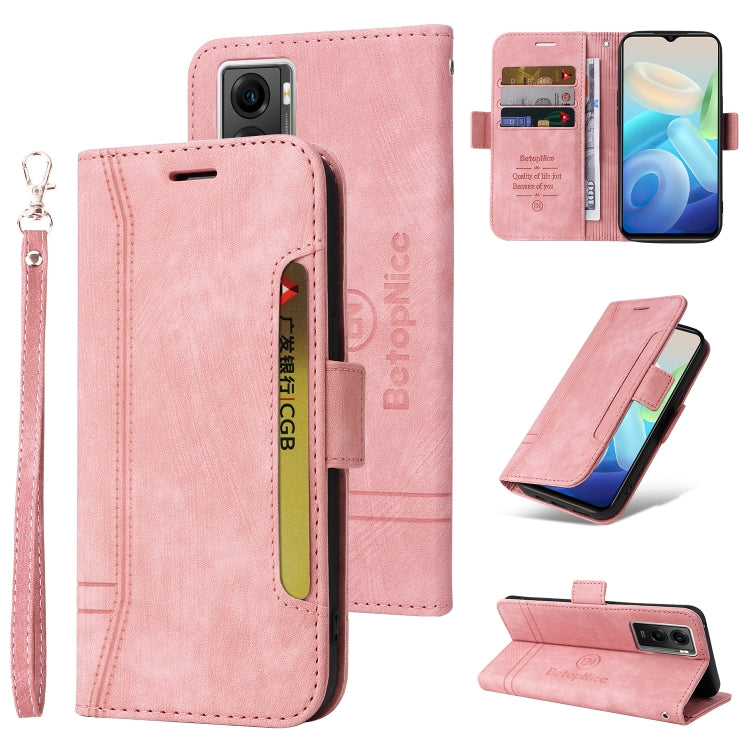 BETOPNICE Custodia per telefono in pelle con fibbia a doppio lato, For vivo Y76 5G, For OPPO Reno 7Z 5G, For Realme C20 / C11 2021, For vivo Y55 5G Global / Y75 5G Global