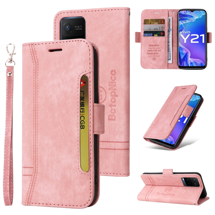 BETOPNICE Custodia per telefono in pelle con fibbia a doppio lato, For Realme C15, For vivo Y21 2021, For Realme 9 Pro, For vivo Y20, For Realme 9 Pro+