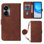 Custodia per cellulare in pelle con flip in rilievo 3D a tracolla, For Tecno Camon 19, For Tecno Camon 19 Neo, For Tecno Camon 19 Pro 5G, For Tecno Pop 6