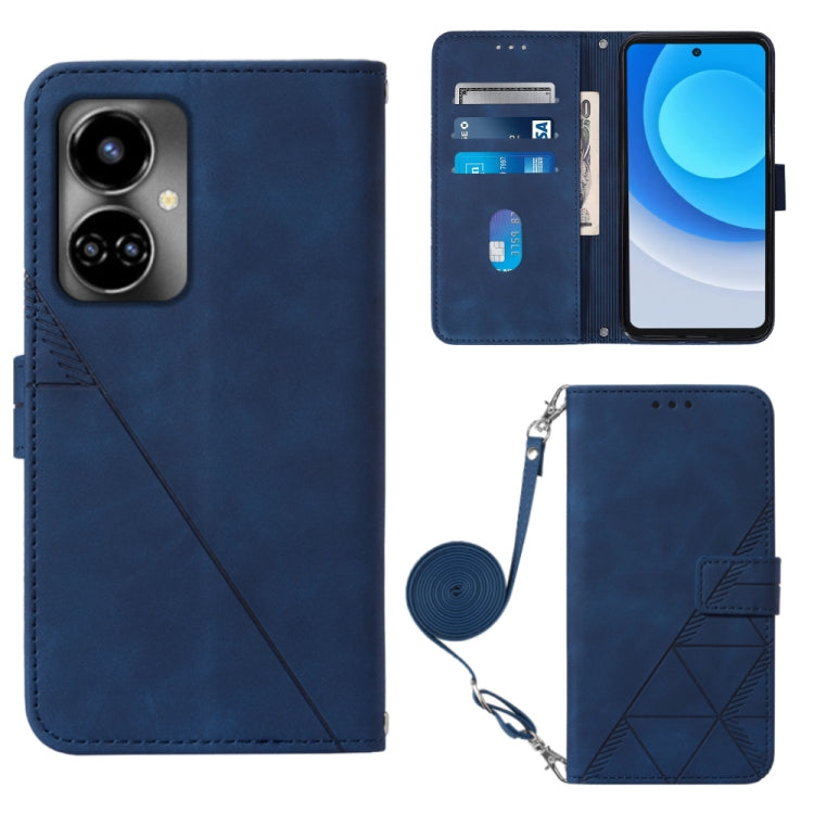 Custodia per cellulare in pelle con flip in rilievo 3D a tracolla, For Tecno Camon 19, For Tecno Camon 19 Neo, For Tecno Camon 19 Pro 5G, For Tecno Pop 6