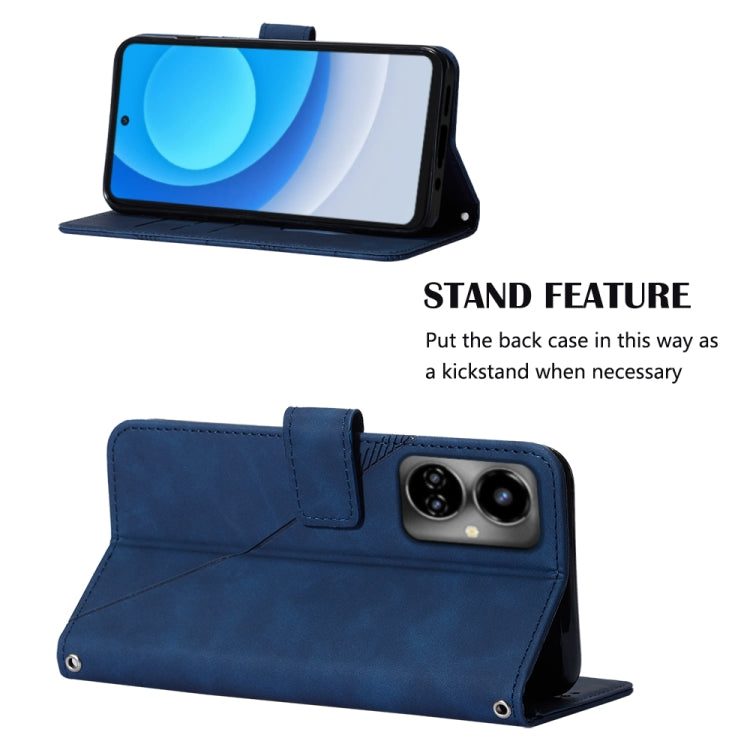Custodia per cellulare in pelle con flip in rilievo 3D a tracolla, For Tecno Camon 19, For Tecno Camon 19 Neo, For Tecno Camon 19 Pro 5G, For Tecno Pop 6