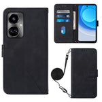 Custodia per cellulare in pelle con flip in rilievo 3D a tracolla, For Tecno Camon 19, For Tecno Camon 19 Neo, For Tecno Camon 19 Pro 5G, For Tecno Pop 6