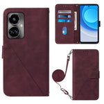 Custodia per cellulare in pelle con flip in rilievo 3D a tracolla, For Tecno Camon 19, For Tecno Camon 19 Neo, For Tecno Camon 19 Pro 5G, For Tecno Pop 6