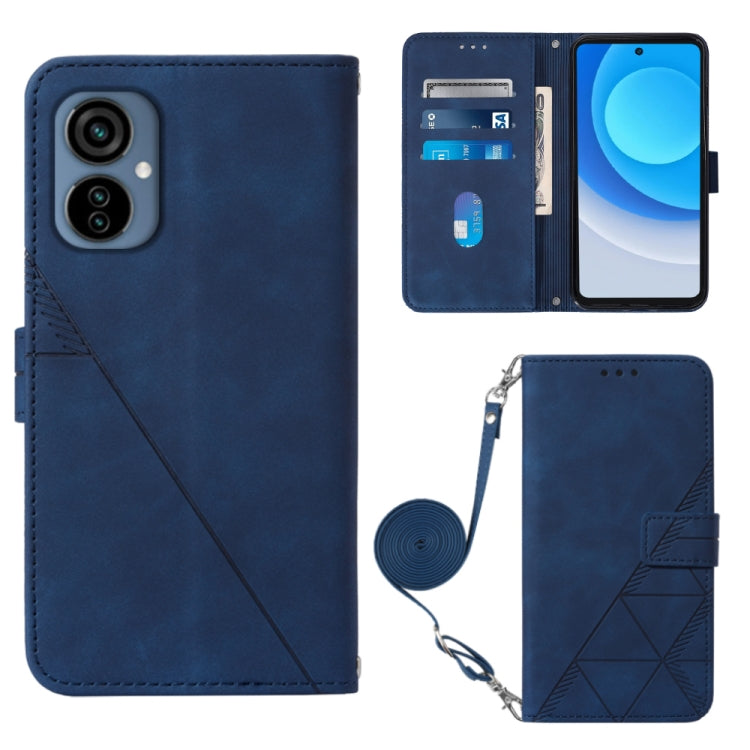 Custodia per cellulare in pelle con flip in rilievo 3D a tracolla, For Tecno Camon 19, For Tecno Camon 19 Neo, For Tecno Camon 19 Pro 5G, For Tecno Pop 6