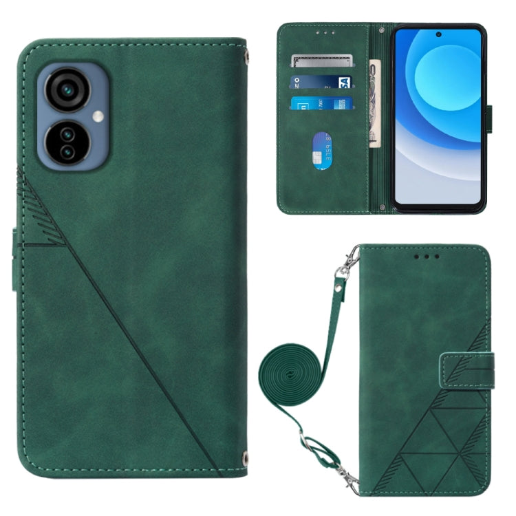 Custodia per cellulare in pelle con flip in rilievo 3D a tracolla, For Tecno Camon 19, For Tecno Camon 19 Neo, For Tecno Camon 19 Pro 5G, For Tecno Pop 6