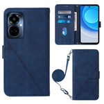 Custodia per cellulare in pelle con flip in rilievo 3D a tracolla, For Tecno Camon 19, For Tecno Camon 19 Neo, For Tecno Camon 19 Pro 5G, For Tecno Pop 6