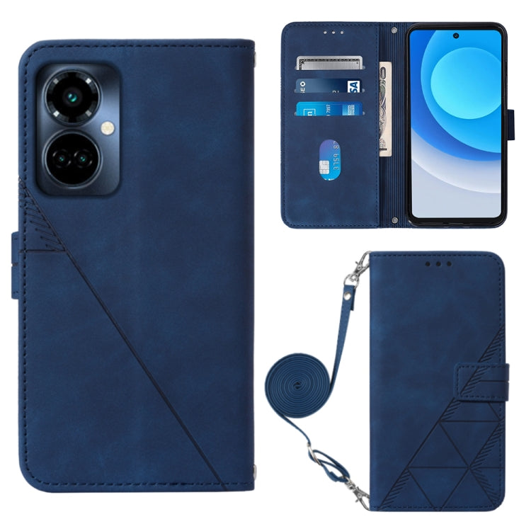 Custodia per cellulare in pelle con flip in rilievo 3D a tracolla, For Tecno Camon 19, For Tecno Camon 19 Neo, For Tecno Camon 19 Pro 5G, For Tecno Pop 6
