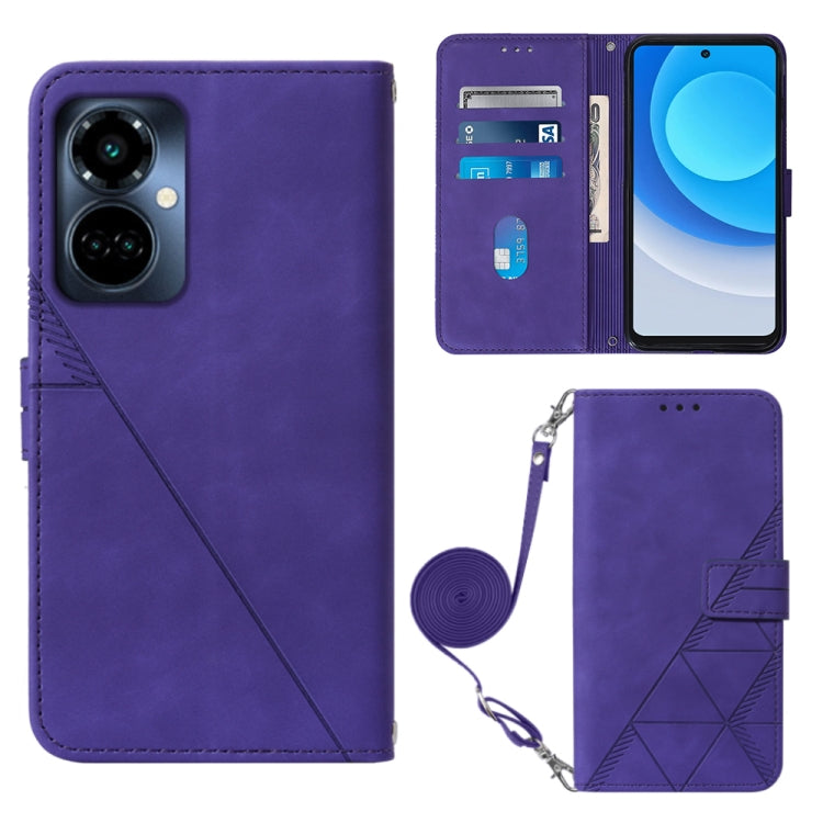 Custodia per cellulare in pelle con flip in rilievo 3D a tracolla, For Tecno Camon 19, For Tecno Camon 19 Neo, For Tecno Camon 19 Pro 5G, For Tecno Pop 6