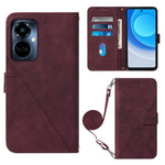 Custodia per cellulare in pelle con flip in rilievo 3D a tracolla, For Tecno Camon 19, For Tecno Camon 19 Neo, For Tecno Camon 19 Pro 5G, For Tecno Pop 6