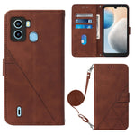 Custodia per cellulare in pelle con flip in rilievo 3D a tracolla, For Tecno Camon 19, For Tecno Camon 19 Neo, For Tecno Camon 19 Pro 5G, For Tecno Pop 6