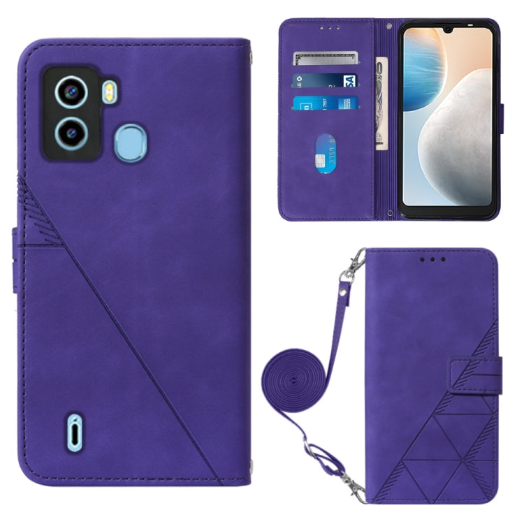 Custodia per cellulare in pelle con flip in rilievo 3D a tracolla, For Tecno Camon 19, For Tecno Camon 19 Neo, For Tecno Camon 19 Pro 5G, For Tecno Pop 6