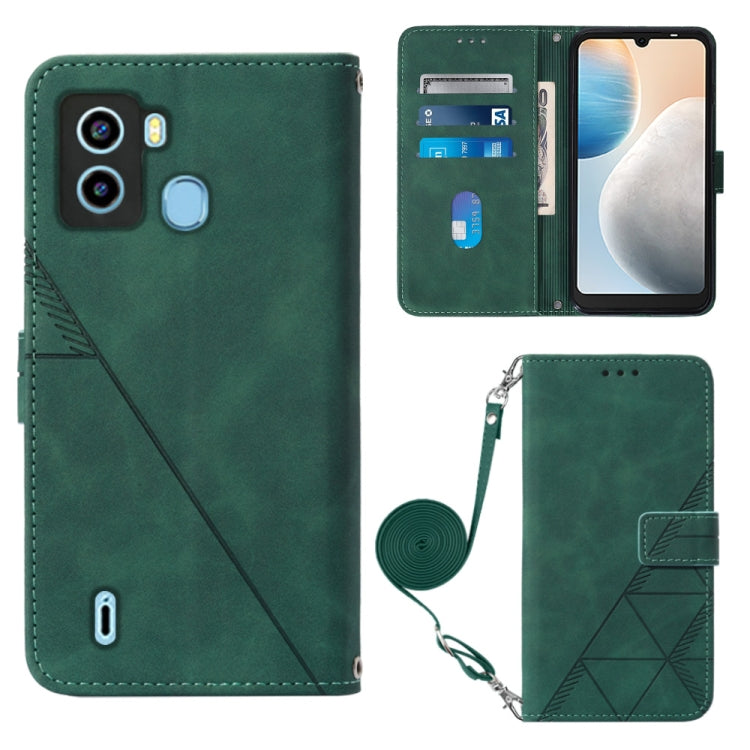 Custodia per cellulare in pelle con flip in rilievo 3D a tracolla, For Tecno Camon 19, For Tecno Camon 19 Neo, For Tecno Camon 19 Pro 5G, For Tecno Pop 6
