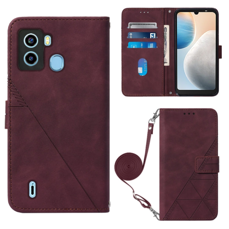Custodia per cellulare in pelle con flip in rilievo 3D a tracolla, For Tecno Camon 19, For Tecno Camon 19 Neo, For Tecno Camon 19 Pro 5G, For Tecno Pop 6
