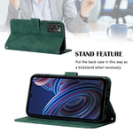 Custodia per cellulare in pelle con flip in rilievo 3D a tracolla, For ZTE Blade A72