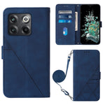 Custodia per cellulare in pelle con flip in rilievo 3D a tracolla, For OnePlus 10T 5G Global, For Tecno Pova 3 LE7, For Tecno Spark 9 Pro / Spark 9T, For ZTE Blade A52