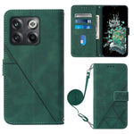 Custodia per cellulare in pelle con flip in rilievo 3D a tracolla, For OnePlus 10T 5G Global, For Tecno Pova 3 LE7, For Tecno Spark 9 Pro / Spark 9T, For ZTE Blade A52