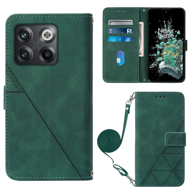 Custodia per cellulare in pelle con flip in rilievo 3D a tracolla, For OnePlus 10T 5G Global, For Tecno Pova 3 LE7, For Tecno Spark 9 Pro / Spark 9T, For ZTE Blade A52