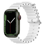 Cinturino in silicone Ocean per Apple Watch Series 8&7 41mm / SE 2&6&SE&5&4 40mm / 3&2&1 38mm, For Apple Watch Series 8&7 41mm, For Apple Watch Series 8&7 41mm / SE 2&6&SE&5&4 40mm, For Apple Watch Series 9&8&7 41mm / SE 3& SE 2&6&SE&5&4 40mm