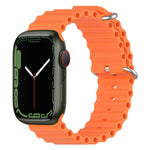 Cinturino in silicone Ocean per Apple Watch Series 8&7 41mm / SE 2&6&SE&5&4 40mm / 3&2&1 38mm, For Apple Watch Series 8&7 41mm, For Apple Watch Series 8&7 41mm / SE 2&6&SE&5&4 40mm, For Apple Watch Series 9&8&7 41mm / SE 3& SE 2&6&SE&5&4 40mm