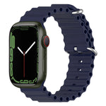 Cinturino in silicone Ocean per Apple Watch Series 8&7 41mm / SE 2&6&SE&5&4 40mm / 3&2&1 38mm, For Apple Watch Series 8&7 41mm, For Apple Watch Series 8&7 41mm / SE 2&6&SE&5&4 40mm, For Apple Watch Series 9&8&7 41mm / SE 3& SE 2&6&SE&5&4 40mm