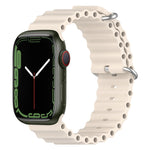Cinturino in silicone Ocean per Apple Watch Series 8&7 41mm / SE 2&6&SE&5&4 40mm / 3&2&1 38mm, For Apple Watch Series 8&7 41mm, For Apple Watch Series 8&7 41mm / SE 2&6&SE&5&4 40mm, For Apple Watch Series 9&8&7 41mm / SE 3& SE 2&6&SE&5&4 40mm