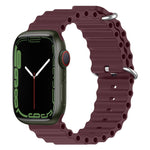 Cinturino in silicone Ocean per Apple Watch Series 8&7 41mm / SE 2&6&SE&5&4 40mm / 3&2&1 38mm, For Apple Watch Series 8&7 41mm, For Apple Watch Series 8&7 41mm / SE 2&6&SE&5&4 40mm, For Apple Watch Series 9&8&7 41mm / SE 3& SE 2&6&SE&5&4 40mm