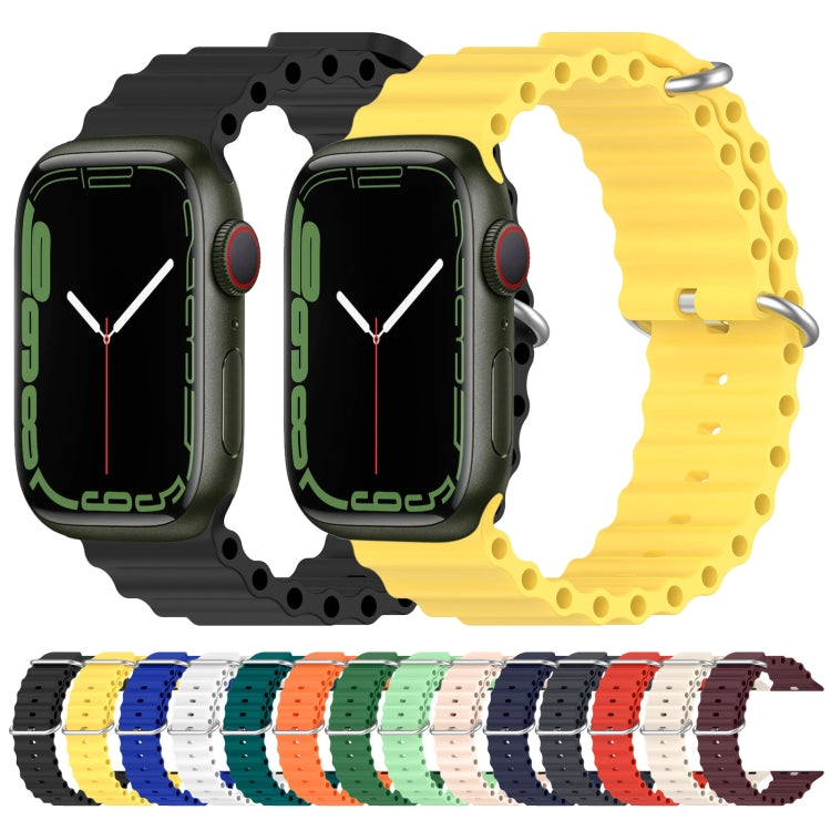 Cinturino in silicone Ocean per Apple Watch Series 8&7 41mm / SE 2&6&SE&5&4 40mm / 3&2&1 38mm, For Apple Watch Series 8&7 41mm, For Apple Watch Series 8&7 41mm / SE 2&6&SE&5&4 40mm, For Apple Watch Series 9&8&7 41mm / SE 3& SE 2&6&SE&5&4 40mm