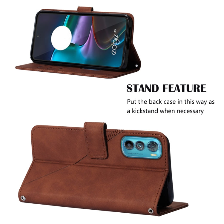 Custodia per cellulare in pelle con flip in rilievo 3D a tracolla, For Motorola Edge 30, For Motorola Moto G32, For Motorola Moto G62 5G, For Motorola Moto S30 Pro 5G