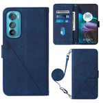 Custodia per cellulare in pelle con flip in rilievo 3D a tracolla, For Motorola Edge 30, For Motorola Moto G32, For Motorola Moto G62 5G, For Motorola Moto S30 Pro 5G