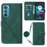 Custodia per cellulare in pelle con flip in rilievo 3D a tracolla, For Motorola Edge 30, For Motorola Moto G32, For Motorola Moto G62 5G, For Motorola Moto S30 Pro 5G