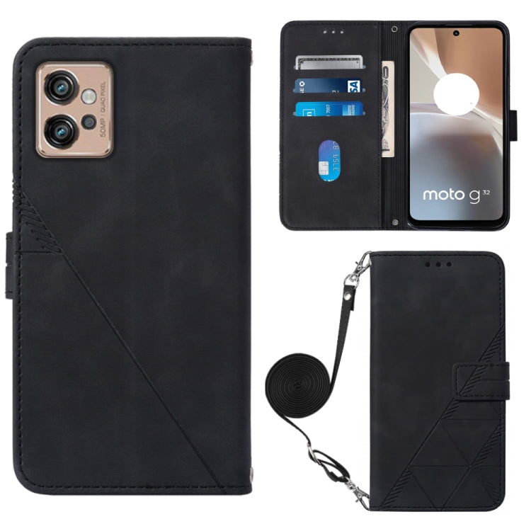 Custodia per cellulare in pelle con flip in rilievo 3D a tracolla, For Motorola Edge 30, For Motorola Moto G32, For Motorola Moto G62 5G, For Motorola Moto S30 Pro 5G