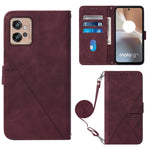 Custodia per cellulare in pelle con flip in rilievo 3D a tracolla, For Motorola Edge 30, For Motorola Moto G32, For Motorola Moto G62 5G, For Motorola Moto S30 Pro 5G