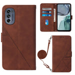 Custodia per cellulare in pelle con flip in rilievo 3D a tracolla, For Motorola Edge 30, For Motorola Moto G32, For Motorola Moto G62 5G, For Motorola Moto S30 Pro 5G