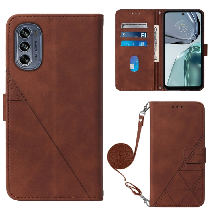 Custodia per cellulare in pelle con flip in rilievo 3D a tracolla, For Motorola Edge 30, For Motorola Moto G32, For Motorola Moto G62 5G, For Motorola Moto S30 Pro 5G