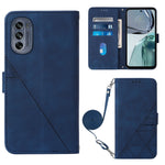 Custodia per cellulare in pelle con flip in rilievo 3D a tracolla, For Motorola Edge 30, For Motorola Moto G32, For Motorola Moto G62 5G, For Motorola Moto S30 Pro 5G