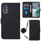 Custodia per cellulare in pelle con flip in rilievo 3D a tracolla, For Motorola Edge 30, For Motorola Moto G32, For Motorola Moto G62 5G, For Motorola Moto S30 Pro 5G