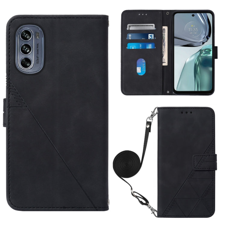 Custodia per cellulare in pelle con flip in rilievo 3D a tracolla, For Motorola Edge 30, For Motorola Moto G32, For Motorola Moto G62 5G, For Motorola Moto S30 Pro 5G
