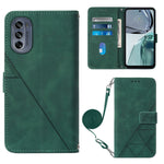 Custodia per cellulare in pelle con flip in rilievo 3D a tracolla, For Motorola Edge 30, For Motorola Moto G32, For Motorola Moto G62 5G, For Motorola Moto S30 Pro 5G
