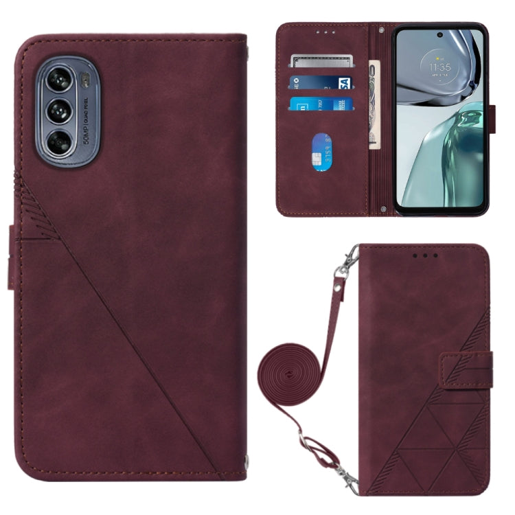 Custodia per cellulare in pelle con flip in rilievo 3D a tracolla, For Motorola Edge 30, For Motorola Moto G32, For Motorola Moto G62 5G, For Motorola Moto S30 Pro 5G