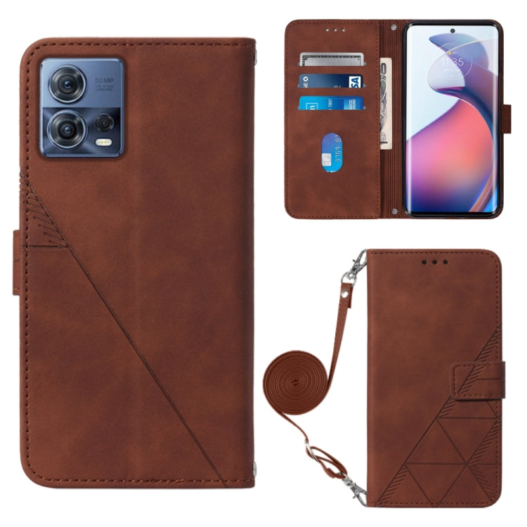 Custodia per cellulare in pelle con flip in rilievo 3D a tracolla, For Motorola Edge 30, For Motorola Moto G32, For Motorola Moto G62 5G, For Motorola Moto S30 Pro 5G