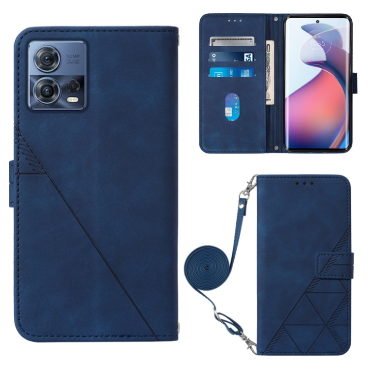 Custodia per cellulare in pelle con flip in rilievo 3D a tracolla, For Motorola Edge 30, For Motorola Moto G32, For Motorola Moto G62 5G, For Motorola Moto S30 Pro 5G