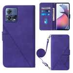 Custodia per cellulare in pelle con flip in rilievo 3D a tracolla, For Motorola Edge 30, For Motorola Moto G32, For Motorola Moto G62 5G, For Motorola Moto S30 Pro 5G