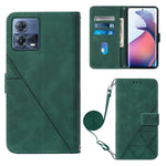 Custodia per cellulare in pelle con flip in rilievo 3D a tracolla, For Motorola Edge 30, For Motorola Moto G32, For Motorola Moto G62 5G, For Motorola Moto S30 Pro 5G