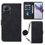 Custodia per cellulare in pelle con flip in rilievo 3D a tracolla, For Motorola Moto X30 Pro 5G, For vivo S10e 5G / V23e 4G&5G /Y75 4G, For vivo Y02s, For vivo Y77 5G