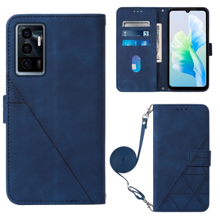 Custodia per cellulare in pelle con flip in rilievo 3D a tracolla, For Motorola Moto X30 Pro 5G, For vivo S10e 5G / V23e 4G&5G /Y75 4G, For vivo Y02s, For vivo Y77 5G