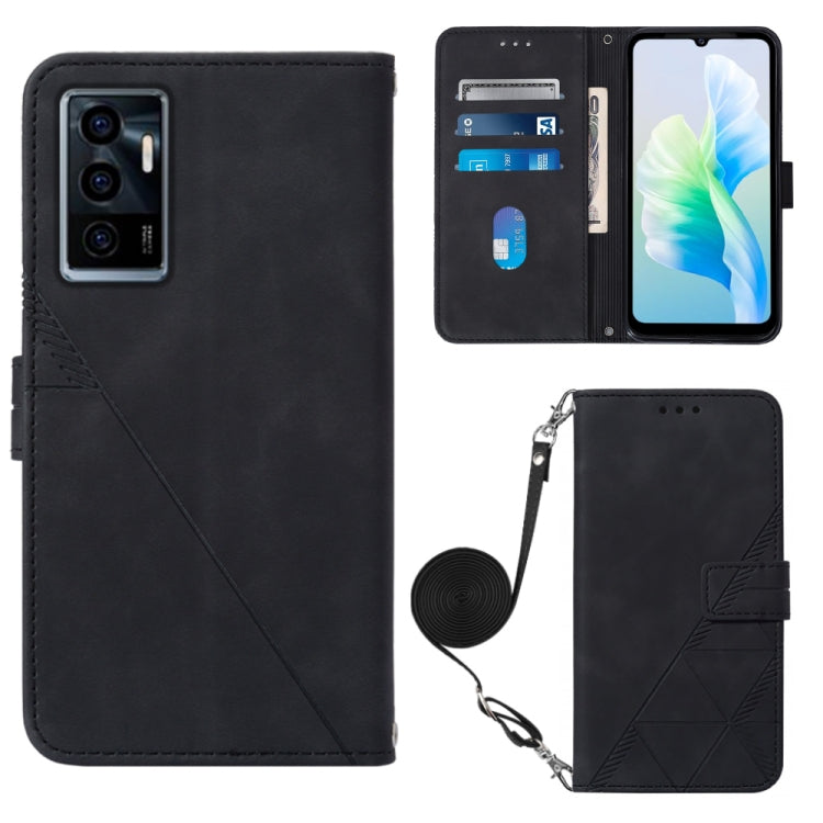 Custodia per cellulare in pelle con flip in rilievo 3D a tracolla, For Motorola Moto X30 Pro 5G, For vivo S10e 5G / V23e 4G&5G /Y75 4G, For vivo Y02s, For vivo Y77 5G