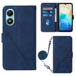 Custodia per cellulare in pelle con flip in rilievo 3D a tracolla, For Motorola Moto X30 Pro 5G, For vivo S10e 5G / V23e 4G&5G /Y75 4G, For vivo Y02s, For vivo Y77 5G