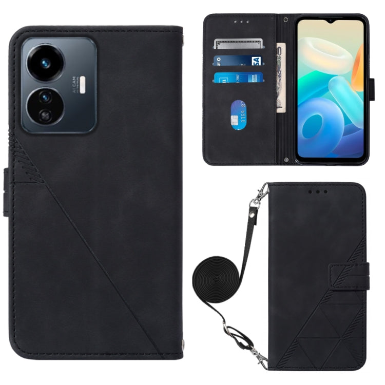 Custodia per cellulare in pelle con flip in rilievo 3D a tracolla, For Motorola Moto X30 Pro 5G, For vivo S10e 5G / V23e 4G&5G /Y75 4G, For vivo Y02s, For vivo Y77 5G