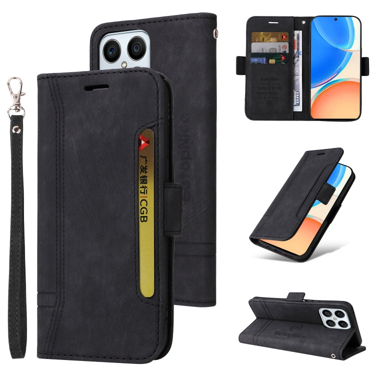 BETOPNICE Custodia per telefono in pelle con fibbia a doppio lato, For Honor X8, For Huawei nova 8i, For Motorola Moto G52 / G82, For Honor X7
