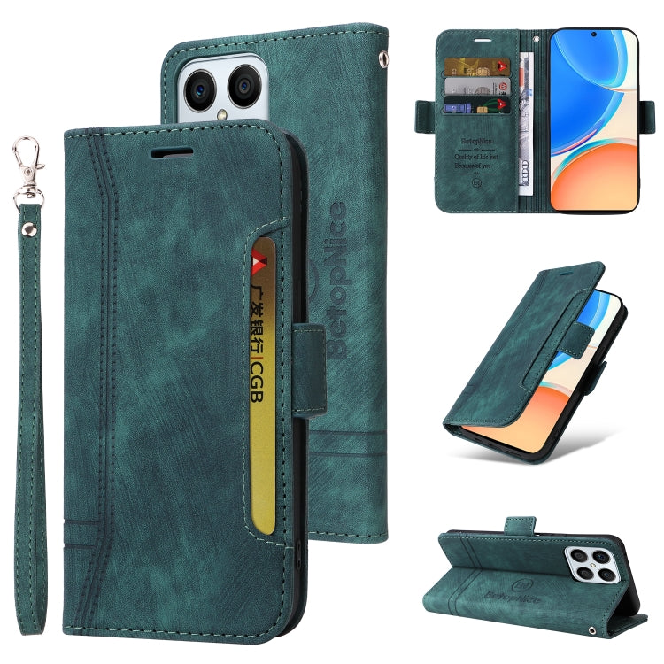 BETOPNICE Custodia per telefono in pelle con fibbia a doppio lato, For Honor X8, For Huawei nova 8i, For Motorola Moto G52 / G82, For Honor X7